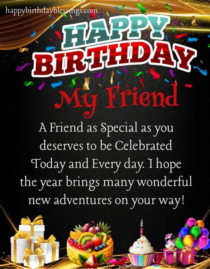 Happy Birthday My Friend: Celebrating Friendship and Joy